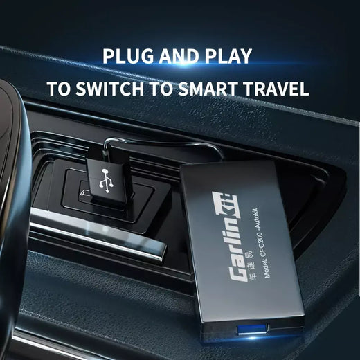 CarlinKit Adaptador CarPlay com fio ou sem fio USB Android Auto Dongle para Android Carro Multimídia Mirrorlink Waze Spotify Autokit