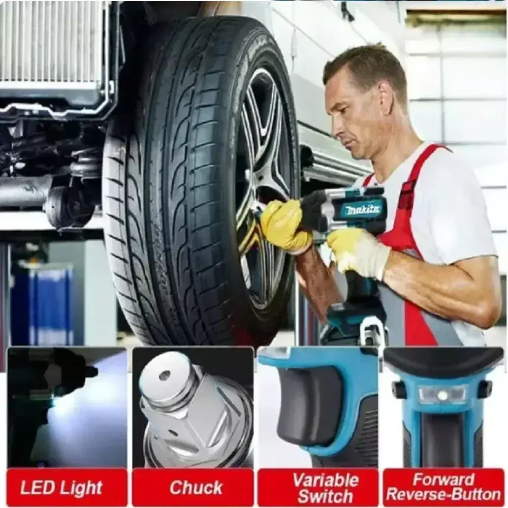 Makita dtw700 18v chave elétrica sem escova furadeira sem fio chave de fenda entrega gratuita grande torque ferramentas elétricas chave de torque
