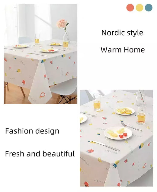 Toalha de mesa resistente à poeira impermeável durável, perfeita para festas piqueniques, família lavável, design high-end, ideal, elegante