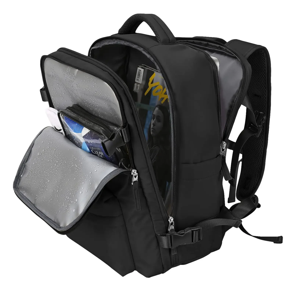 Mochila de computador de viagem casual de grande capacidade, mochila feminina estilo coreano, estudante do ensino médio, marca da moda