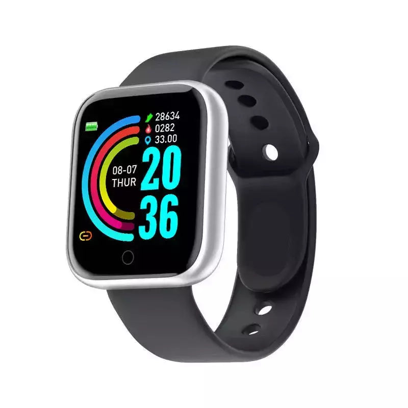 Y68 Esporte Bluetooth Relógio Inteligente, Tela Colorida, Pulseira De Fitness À Prova D' Água, Pressão Arterial, Freqüência Cardíaca, Monitor De Sono, D20