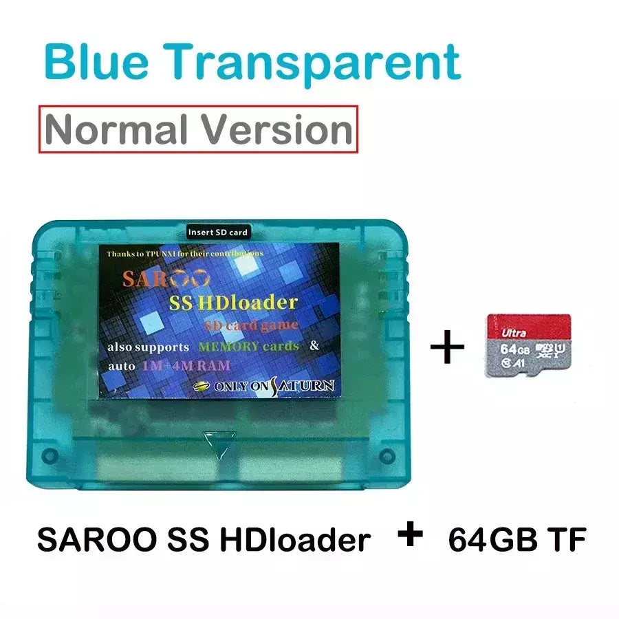 Nova versão 0.7 SAROO HDLoader Cartucho FastReading Game Reader, suporte para cartão menorial SD TF, plug & play para console SS Saturn