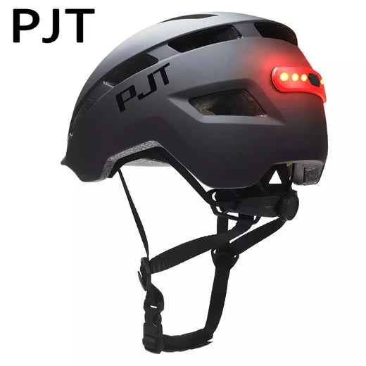 Pjt novo capacete de ciclismo em molde mountain road usb recarregável luz da cauda capacete da bicicleta esportes seguro chapéu mtb ciclismo capacete
