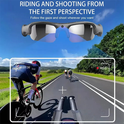 1080p hd óculos wifi câmera ao ar livre bicicleta motocicleta proteção de segurança óculos de sol câmera de vídeo lente polarizada esportes cam