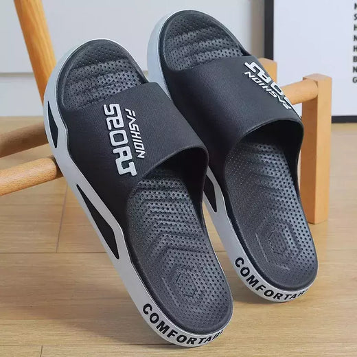 Chinelos de verão para homens e mulheres, sandálias antiderrapantes para banheiro, interior e casa, sapatos de casal na moda