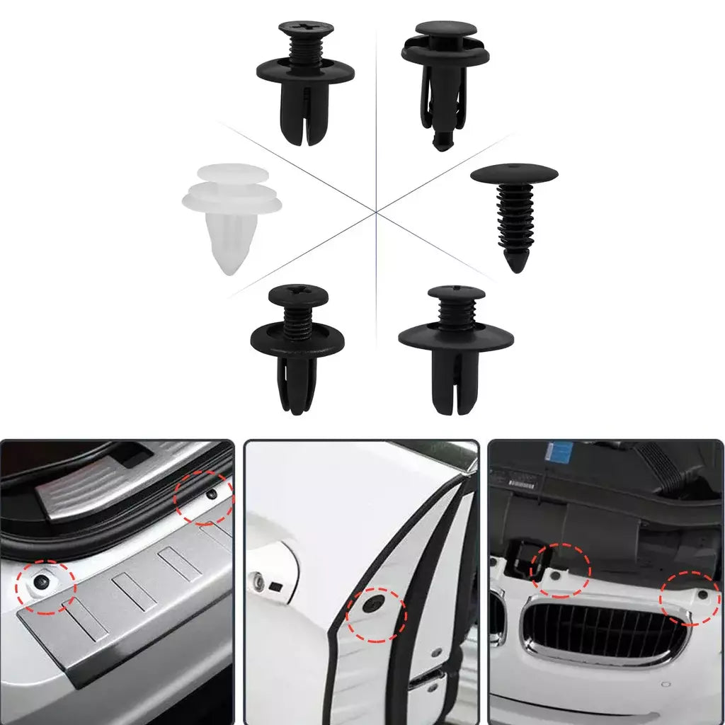 Clipe de fixação automática, corpo de carro misto, pino retentor, rebite, porta, guarnição, painel, kit de fixação, clipes de carro, caixa ou saco, embalagem