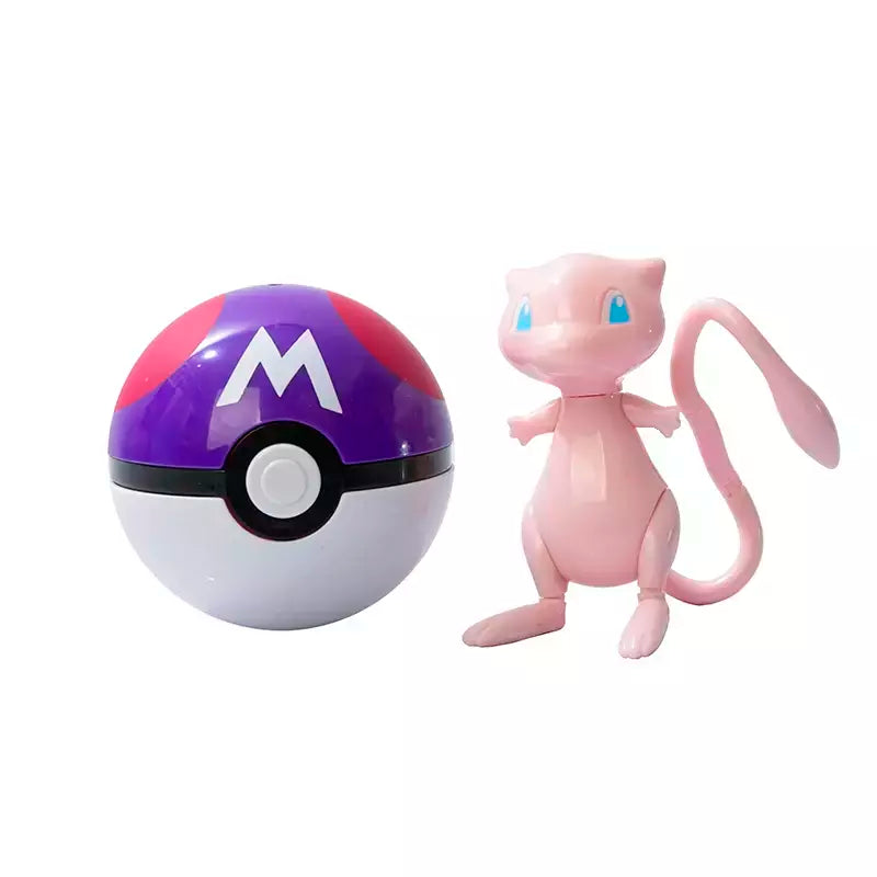 Sobre pokemon anime figura charizard pikachu gyados bolso monstro figura pokeball ação deformação brinquedo modelo crianças presente