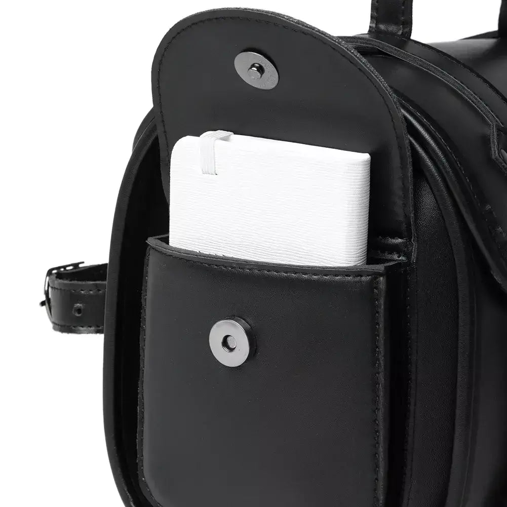 Alforje universal preto para motocicleta, bolsa lateral de grande capacidade, ferramenta de armazenamento para harley, bolsa modificada à prova d'água