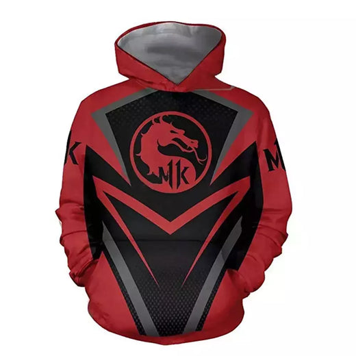 Homens e mulheres Mortal Kombat Game Hoodies, Streetwear 3D Print, Moletons extragrandes, Pullovers infantis, Roupas de treino, Moda
