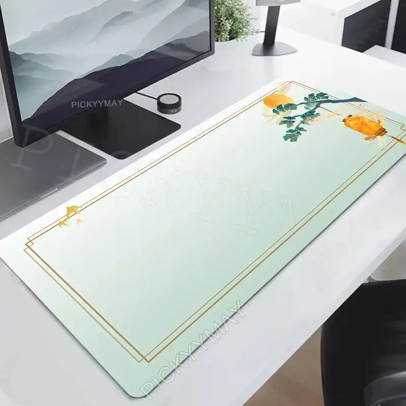Mouse Pads Chinese Style Art Table Mats Computer Mousepad Company Big Desk Pad 120x55cm Large Gamer Mousepads Mouse Mat