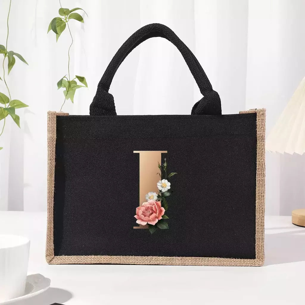Bolsa de lona preta de linho, Saco Commuter Interior impermeável, Saco de armazenamento de grande capacidade