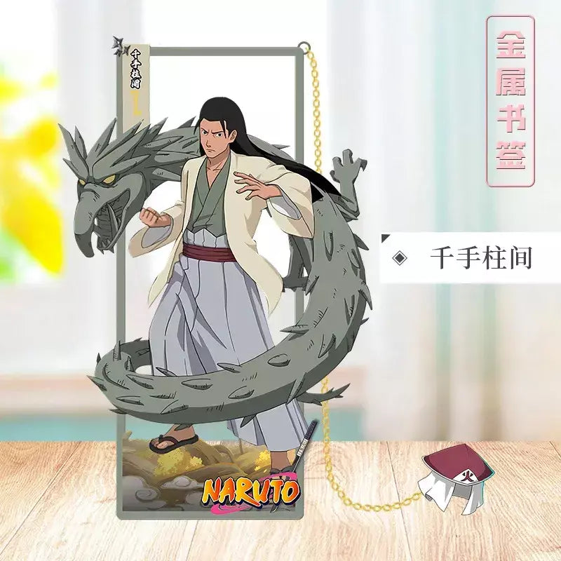 Naruto anime japonês periféricos metal artesanato marcador ornamentos de mesa colecionáveis presente de aniversário criativo para namorado menino brinquedo