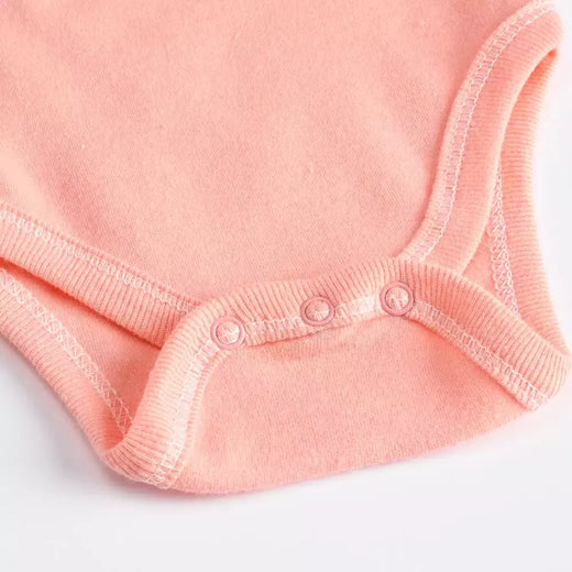 -Bodysuit de manga curta para bebês, roupas recém-nascidas, 100% algodão, Fox Design, Verão, Girl Clothing, 0-12M, 2 pcs por lote