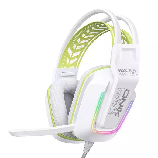 ONIKUMA X13 Gaming Headset com microfone RGB luzes sobre a orelha fone de ouvido com fio para PC laptop jogos e música
