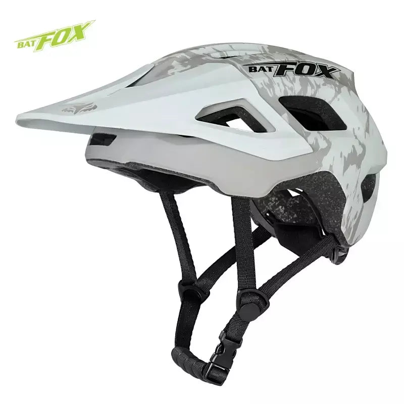Batfox capacete de bicicleta mtb ajustável, leve, respirável, forro confortável, esportes ao ar livre, chapéu seguro para homens e mulheres, capacete de ciclismo
