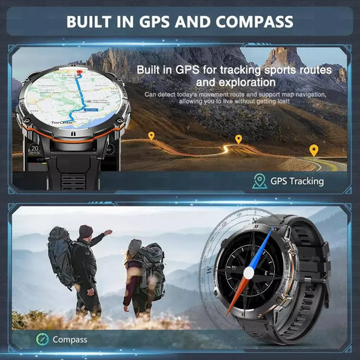 Xiaomi 2026 bateria tela amoled esportes ao ar livre smartwatch relógio masculino bússola 10atm à prova dwaterproof água bluetooth chamada smartwatch
