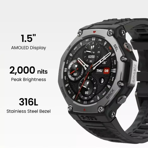 Xiaomi 2025 novo t-rex 3 gps smartwatch ultra masculino 10atm ip69k à prova dwaterproof água smartwatch bússola altímetro pulseira barométrica