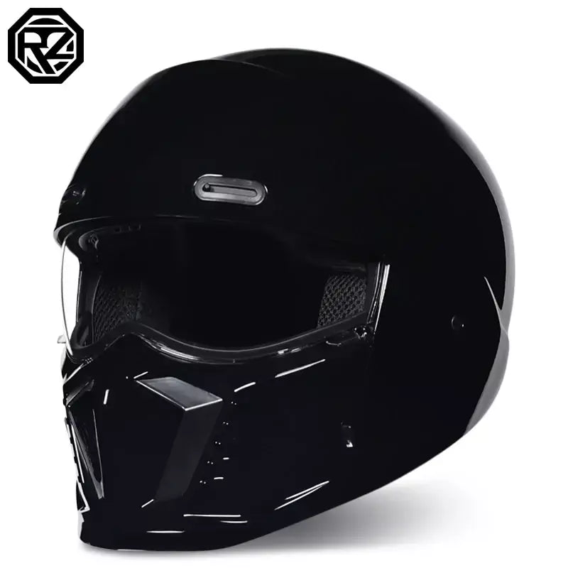 ORZ-Capacete Retro Cruise de Motocicleta, Capacete Completo Combinado Masculino e Feminino, Slot para Headphone, Bluetooth, Headphone, Orz