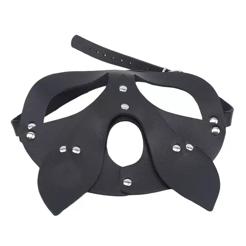 Meia face gato cosplay máscara de couro feminino olho cosplay festa de halloween pu meia máscara facial adulto suprimentos de jogo adulto jogo