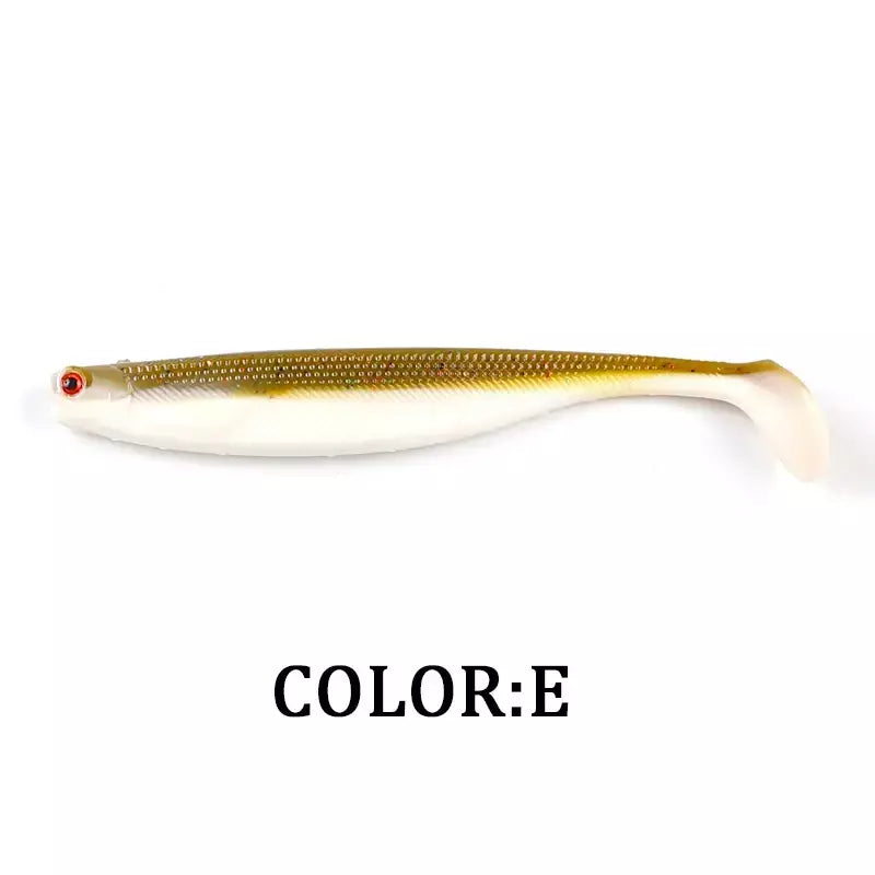Novo supercontinente shadtteez t-tail 50mm 70mm 100mm pique zander predador pesca 3d olhos isca macia iscas de pesca