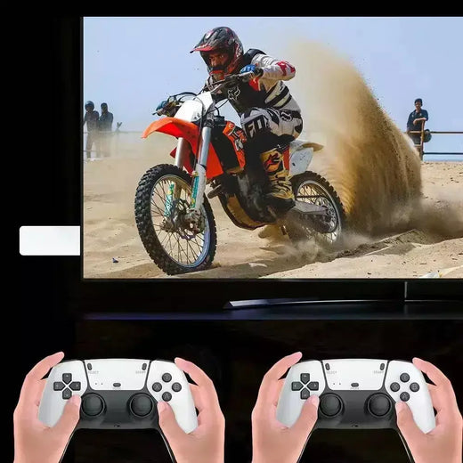 M15 jogo vara mini tv console de jogo portátil sem fio gamepads vídeo game 64g 20000 + jogo retro saída hd dois jogadores para ps1 etc