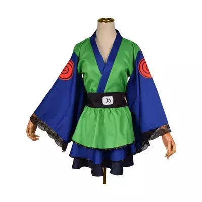 Anime shippuden uzumaki cosplay traje sexo réversão quimono lolita vestido meninas feminino japão estilo vestidos