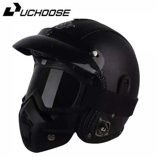 Dot rosto aberto casco moto acessórios da motocicleta dos homens capacetes de moto certificado retro capacete da motocicleta óculos gratuitos