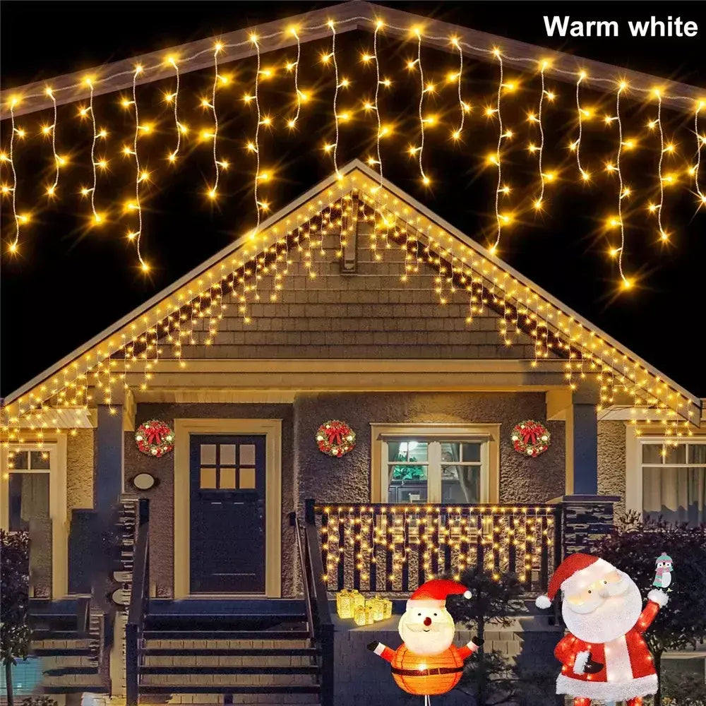 Led solar luz da corda ao ar livre jardim luzes de fadas led cintilação lâmpada à prova dwaterproof água para decoração festa natal 3.5m guirlandas jardim