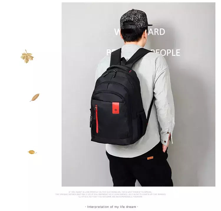 Mochila Oxford Business impermeável para homens e mulheres, bolsa para computador, mochila de viagem casual, mochila escolar luminosa, nova