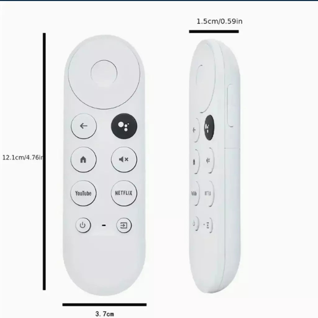 Google Chromecast 4K Snow Voice Controle Remoto Somente Controle Fácil para Streaming Media Player
