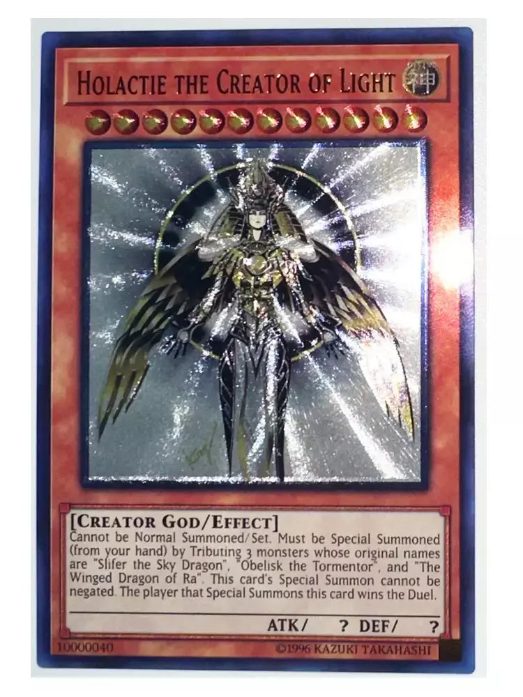 Yu Gi Oh O Criador Deus da Luz, Horakhty 10000040 UTR Toys Hobbies Passatempo Colecionáveis Jogo Coleção Anime Cartões