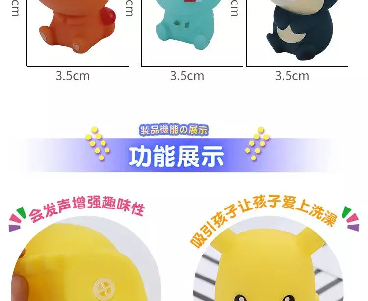 Pokemon pikachu figuras banheiro banho chuveiro do bebê crianças jogar brinquedos de banho de água para crianças aspersão chuveiro natação brinquedos de água