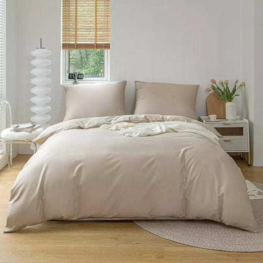 Alta Qualidade Algodão Duvet Cover Set, 100% Tecido Real, Duplo, Rainha, Rei, Colcha, Roupa de cama, 500Tc, 2 Pcs, 3Pcs