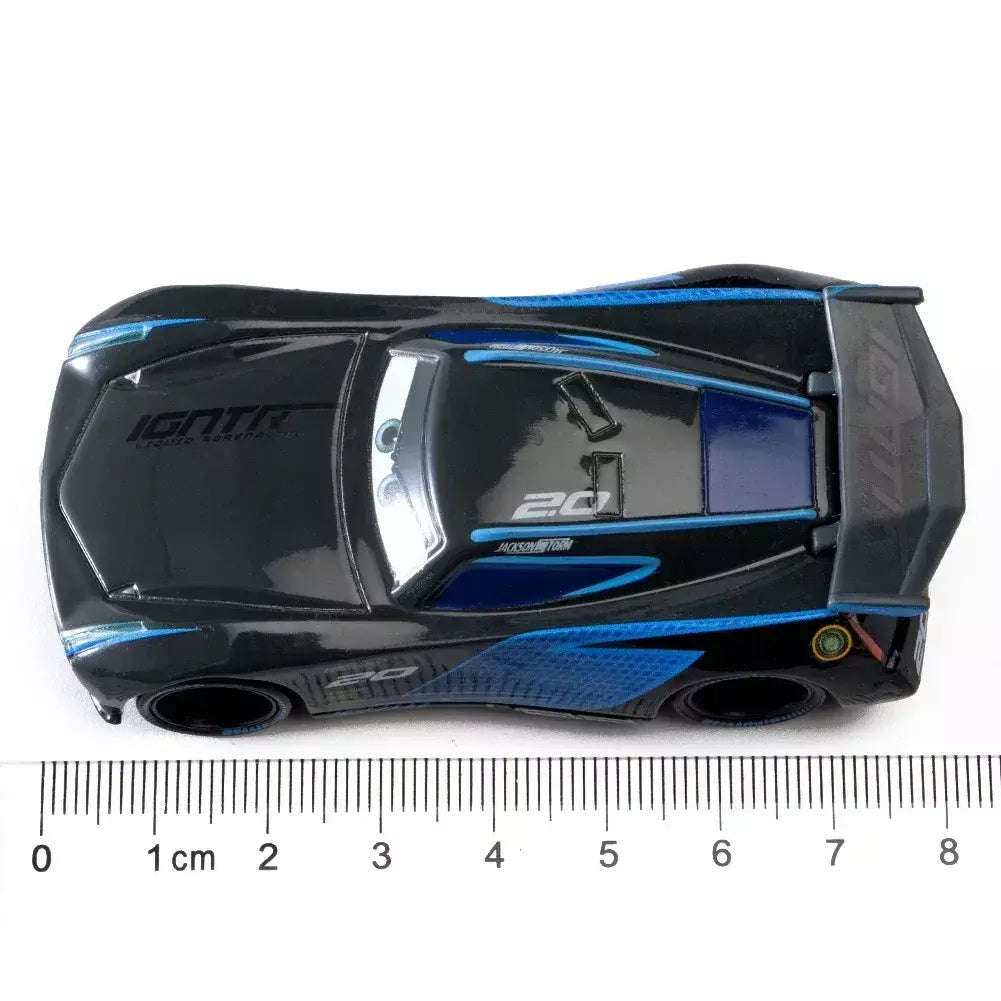 12 pçs disney pixar carros caixa de presente metal diecast relâmpago mcqueen modelo carro brinquedo jackson tio caminhão menino brinquedos aniversário