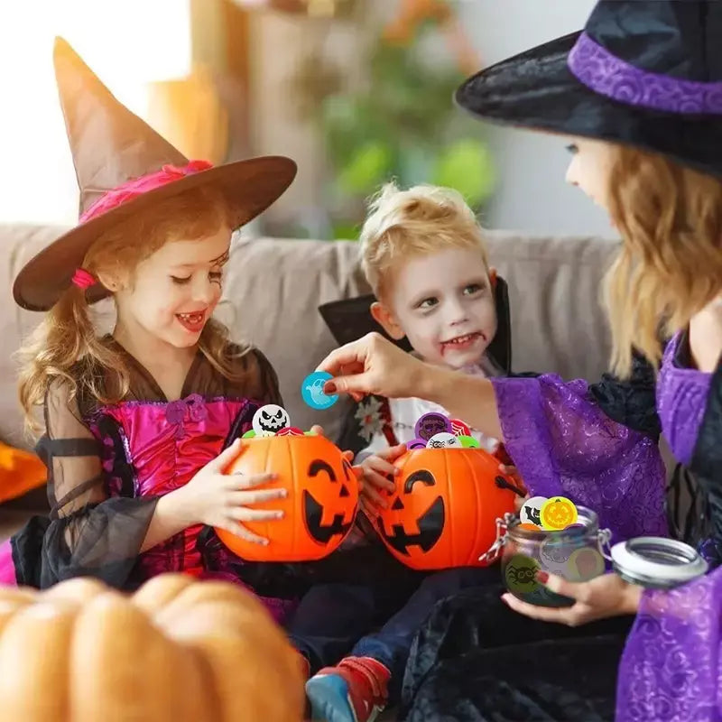 100/10 pçs halloween brilho no escuro bolas saltando brinquedo crianças truque ou deleite presente goodie saco enchimento festa de halloween favores fornecimento