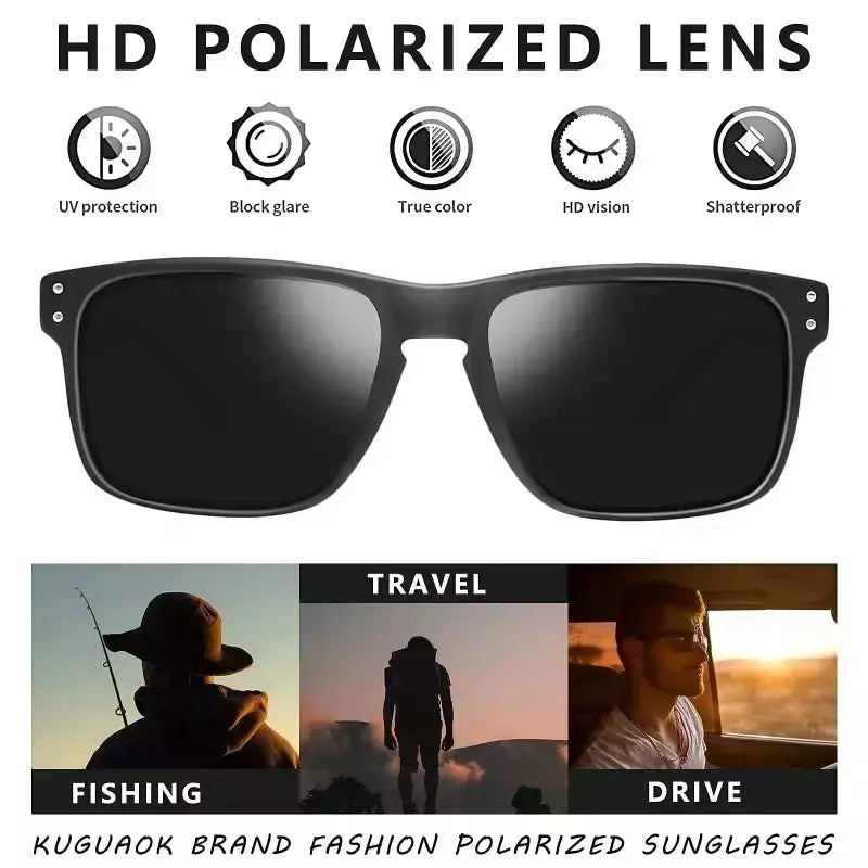 Tifosi-HD óculos polarizados com filme real, ao ar livre, lazer, caminhadas, viagens, golfe, pesca, condução, festa, colorido, UV400