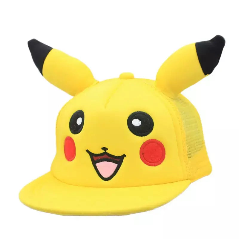 Anime figura pokemon boné de beisebol pikachu chapéu ajustável pokemon cosplay hip hop dos desenhos animados chapéus adultos menino menina crianças presentes aniversário