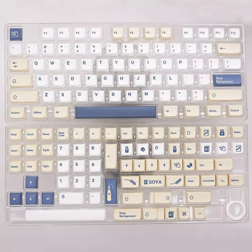 1 conjunto xda gmk leite de soja keycaps 144 teclas pbt keycap sublimação de tinta para cereja gatrron mx interruptores teclado mecânico xda keycap
