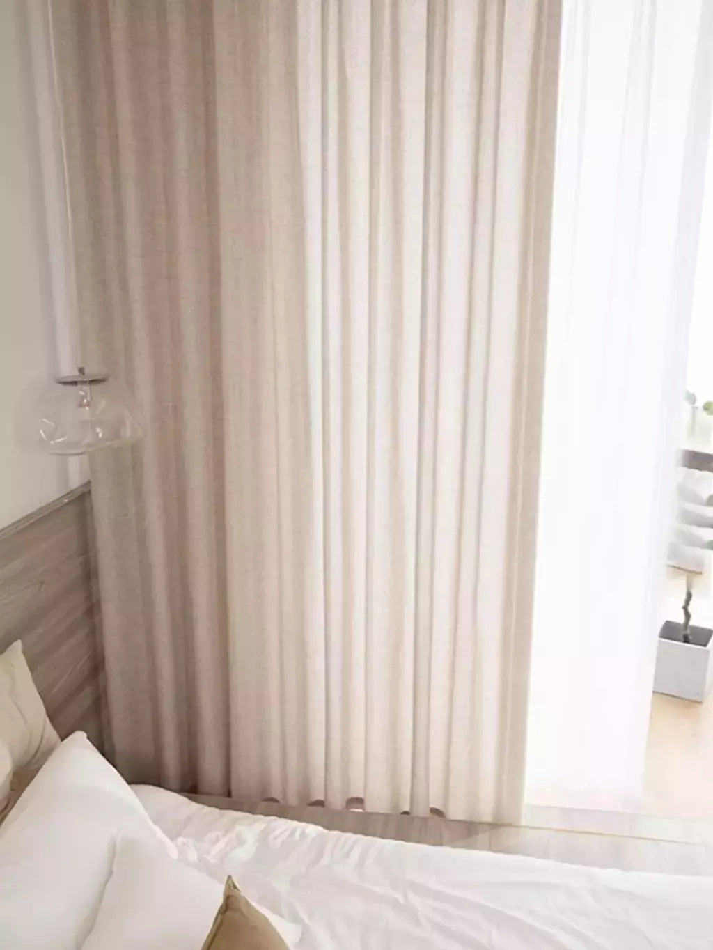Estilo japonês espessado Semi-Sombreamento algodão linho Cortinas, Quartos e Salas