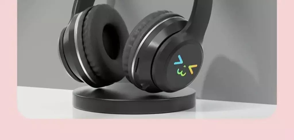 Orelhas de gato fone de ouvido rgb luz sorriso rosto tws fone de ouvido gradiente novo fone de ouvido rosa menina presente adequado para qualquer telefone