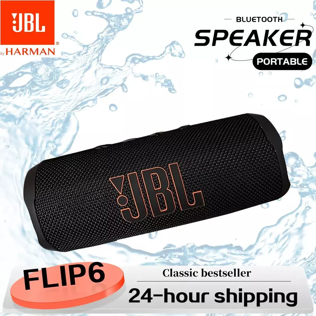 Original jbl flip 6 alto-falante bluetooth flip6 portátil ipx7 à prova dwaterproof água ao ar livre estéreo baixo música faixa alto-falante tweeter independente