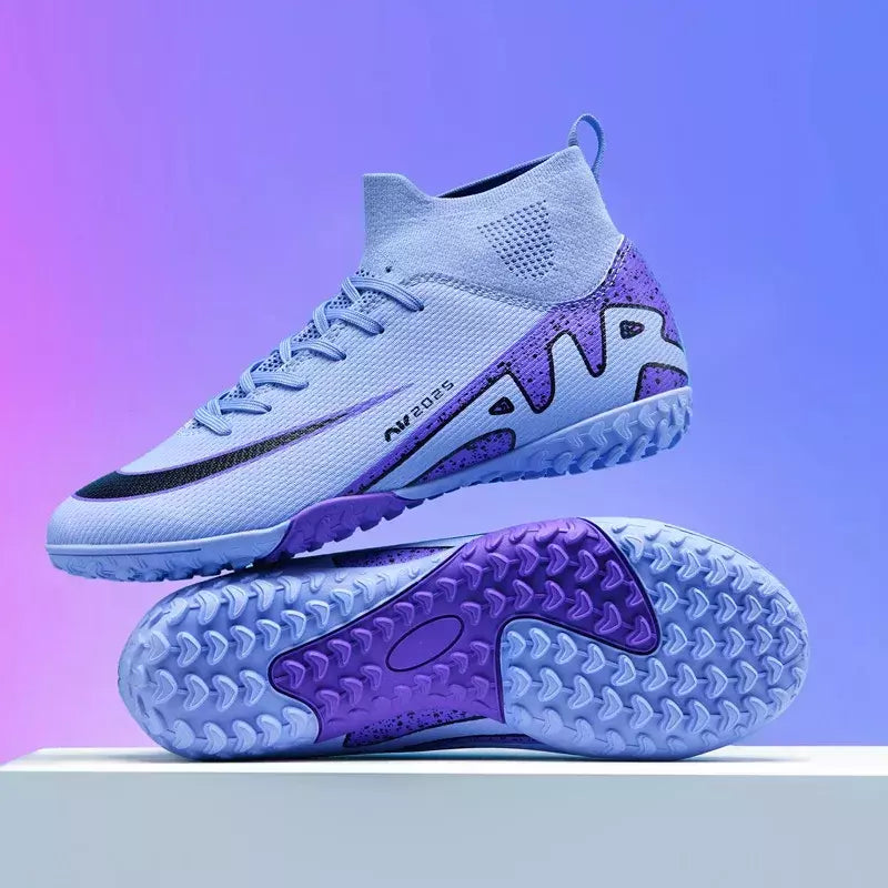Sapatos de futebol profissional para homens, botas de futebol para meninos, tornozelo, antiderrapante, tênis TF, FG, calçados esportivos confortáveis, unissex, novos