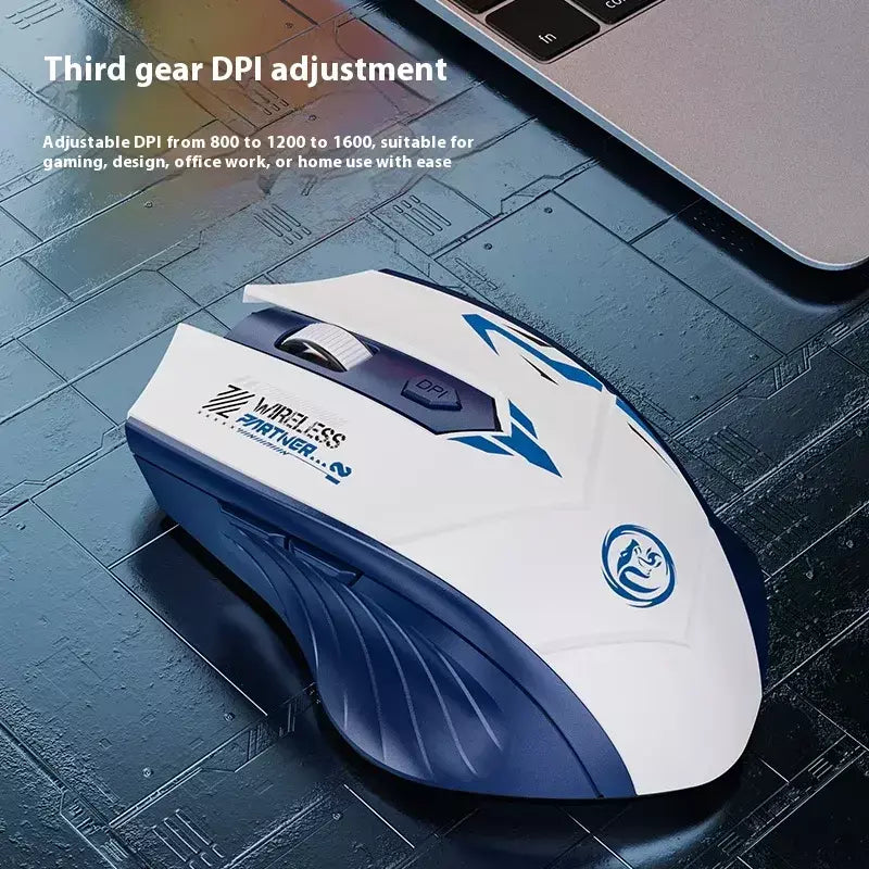 Obame 2025new silencioso bluetooth sem fio mouse recarregável display de nível da bateria para computador pc portátil escritório gaming mouse