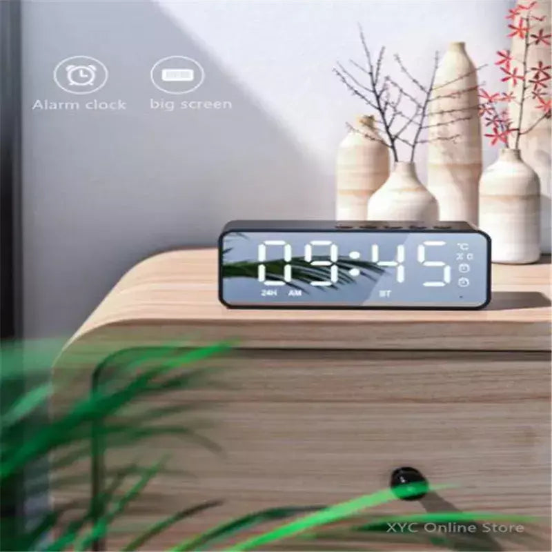 Altifalante Sem Fio Bluetooth Pequeno Mini Despertador Canhão Portátil Mini Voz Transmita o Cartão Insert Veicular Sistema De Áudio W
