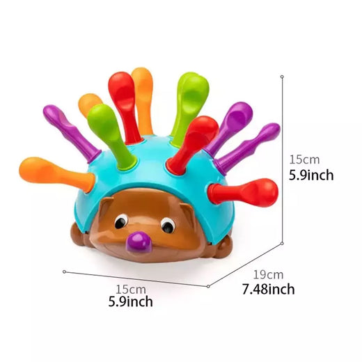 Ouriço Montessori Brinquedos para o Bebê, Treinamento de Concentração, Educação Infantil, Fine Motor e Brinquedos Sensoriais, Ortografia, Pouco