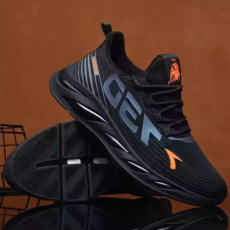 Sapatos esportivos masculinos casuais de malha leve verão respirável legal tênis de corrida moda sola macia confortável antiderrapante tênis masculinos
