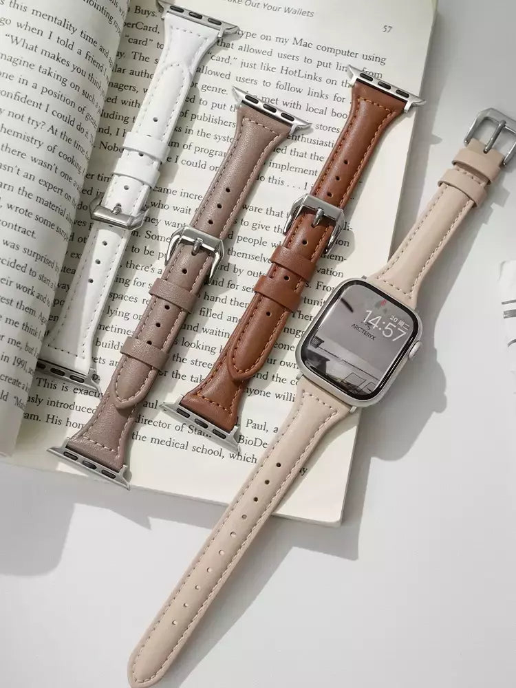 Pulseira de couro para Apple Watch, Banda, Pulseira, Ultra 9, 7, SE, 3, 4, 6, 8, 44mm, 40mm, 41mm, 42mm, 38 milímetros, 49 milímetros, 44 milímetros, 45 milímetros