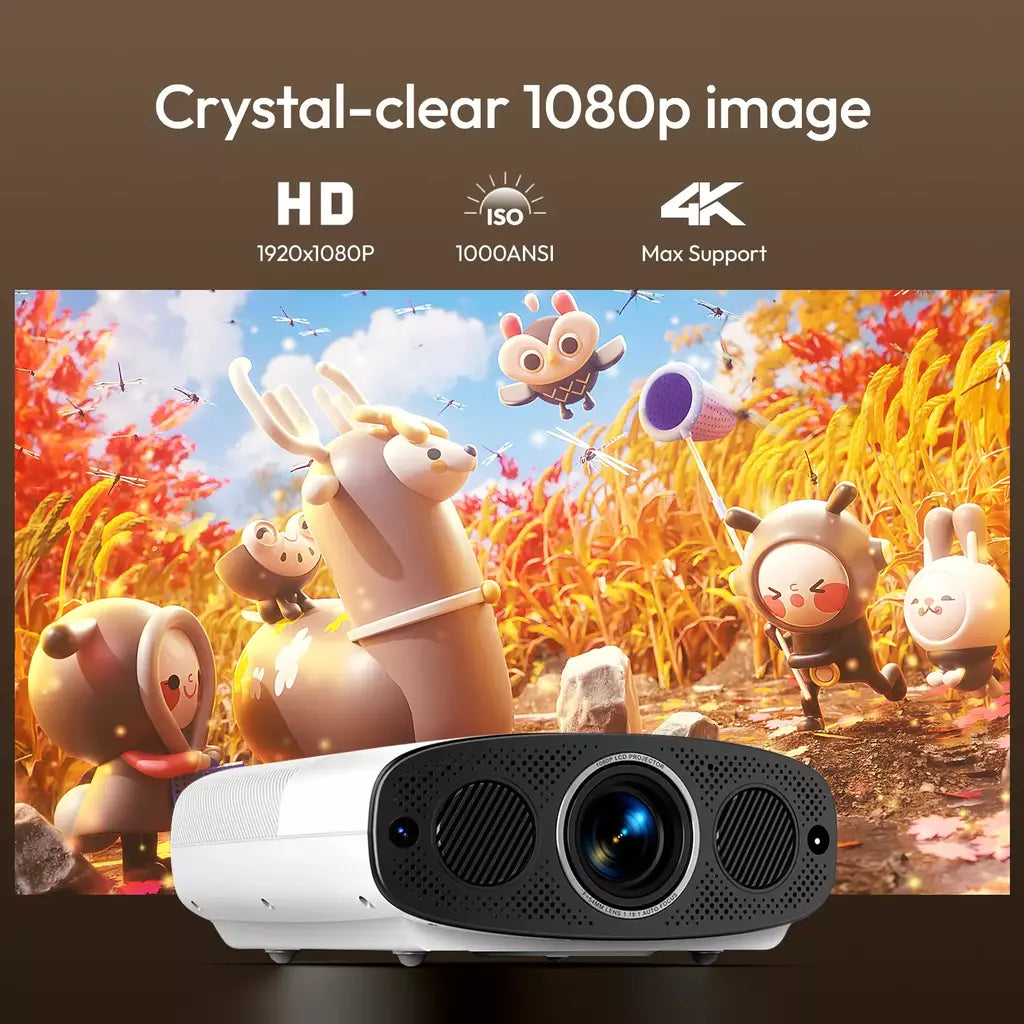 Vevshao a22 projetor full hd 1080p 4k 1000ansi android wifi foco automático 10w * 2 projetor de home theater para vídeo de reunião de escritório