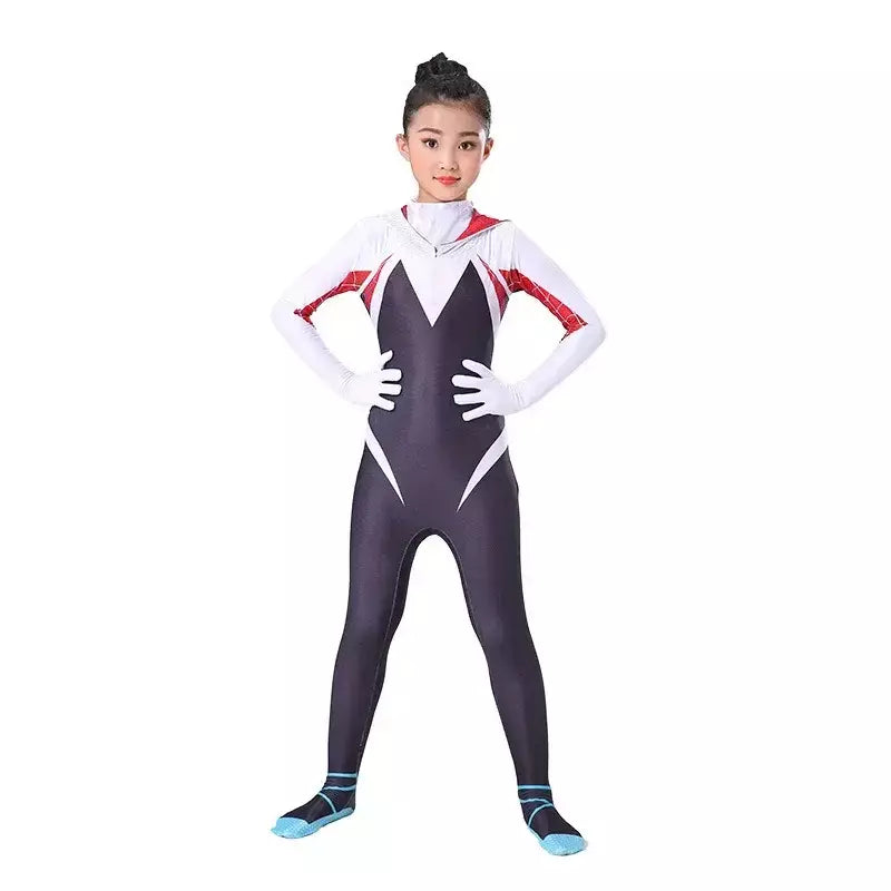 Crianças super-herói spiderman cosplay traje homem de ferro pantera negra zentai macacão bodysuit trajes de festa de halloween para meninos meninas