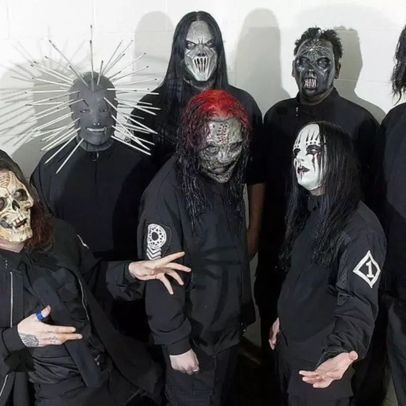 Máscara de látex de palhaço Heavy Metal Rock Slipknot Horror Skull Taylor Halloween Costume Prop perfeito para cosplay, festas, festivais